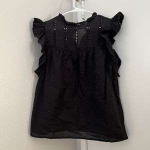 Express ruffle sleeve top